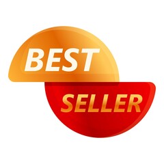Best seller seal icon. Cartoon of Best seller seal vector icon for web design isolated on white background