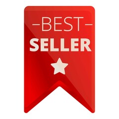 Best seller star design icon. Cartoon of Best seller star design vector icon for web design isolated on white background