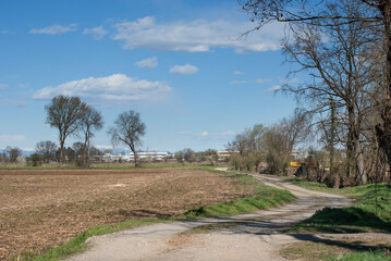 paesaggio di campagna in inverno