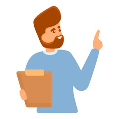 Personal assistant icon. Cartoon of Personal assistant vector icon for web design isolated on white background