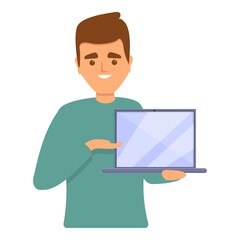 Online personal assistant icon. Cartoon of Online personal assistant vector icon for web design isolated on white background