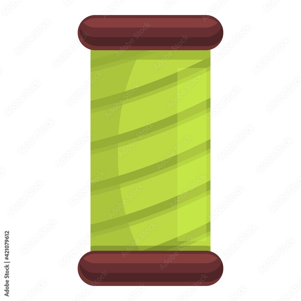 Poster thread bobine icon. cartoon of thread bobine vector icon for web design isolated on white background