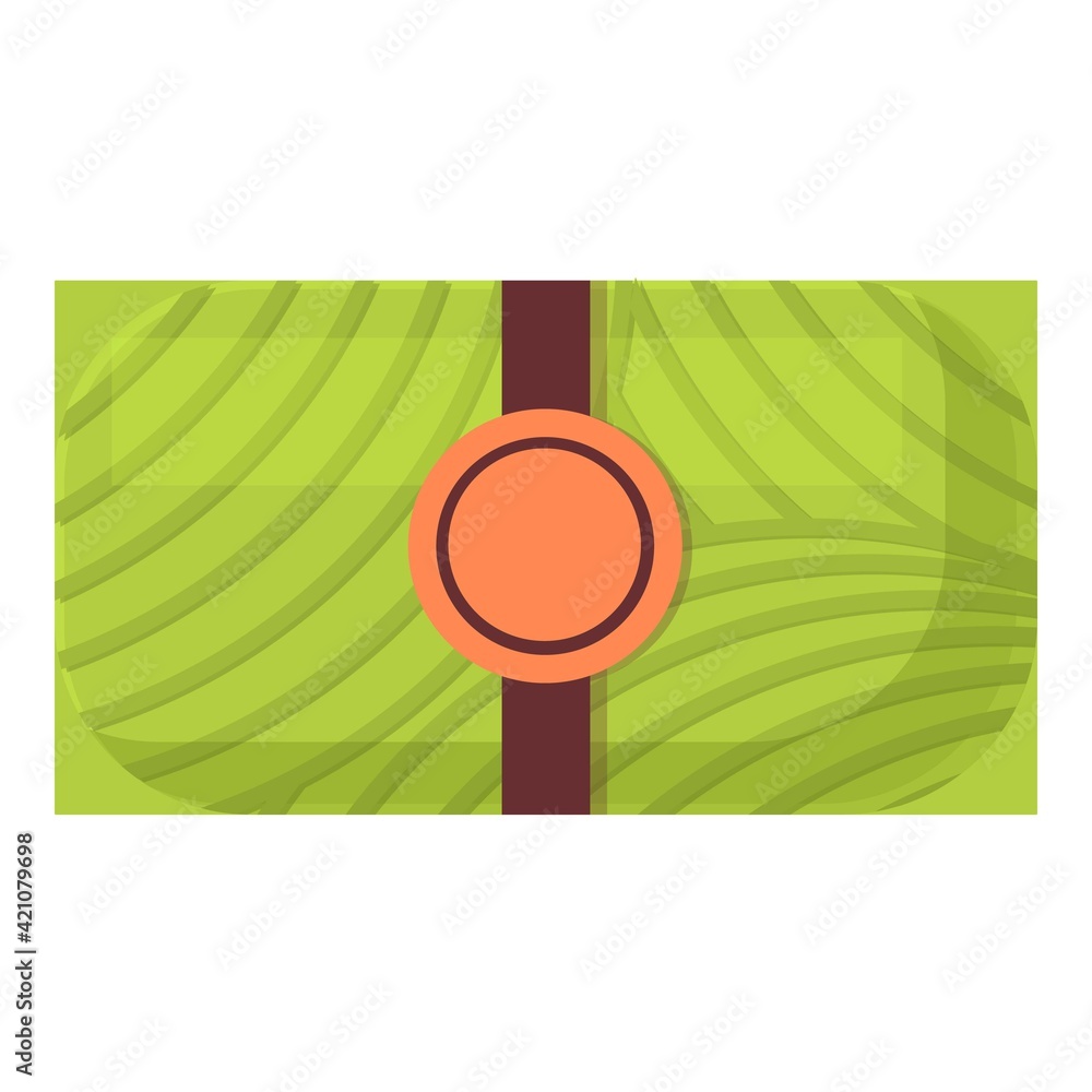 Poster knitting wool set icon. cartoon of knitting wool set vector icon for web design isolated on white ba