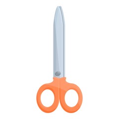 Sewing scissors icon. Cartoon of Sewing scissors vector icon for web design isolated on white background