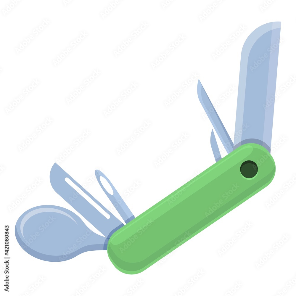 Poster multitool army icon. cartoon of multitool army vector icon for web design isolated on white backgrou