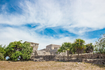 Fototapeta na wymiar Tulum Maya ruins in Yucatan - Mexico