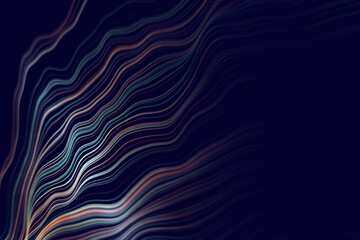 abstract background with digital data waving motion lines