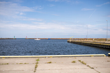 Fototapeta premium Baltic Sea - Darłówko port