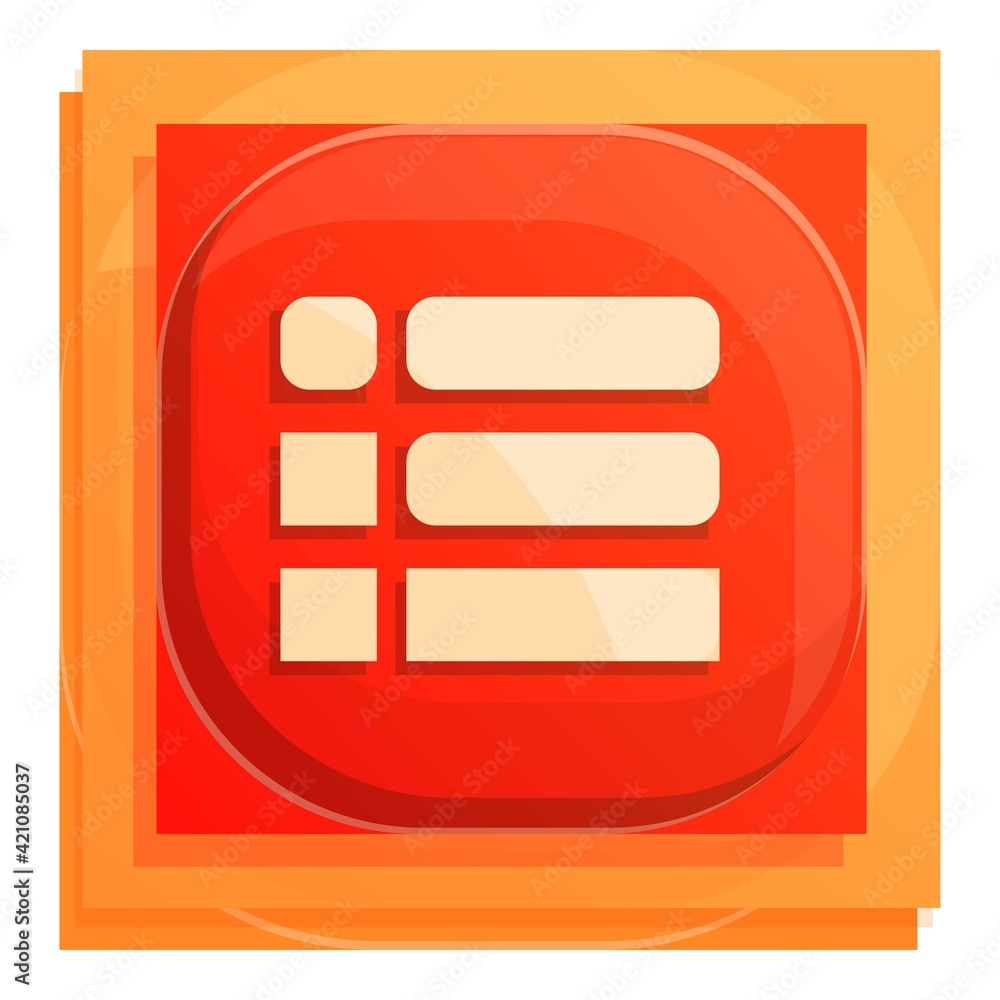 Poster writing interface button icon. cartoon of writing interface button vector icon for web design isolat