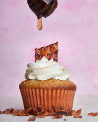 Cupcake de Tocino con miel