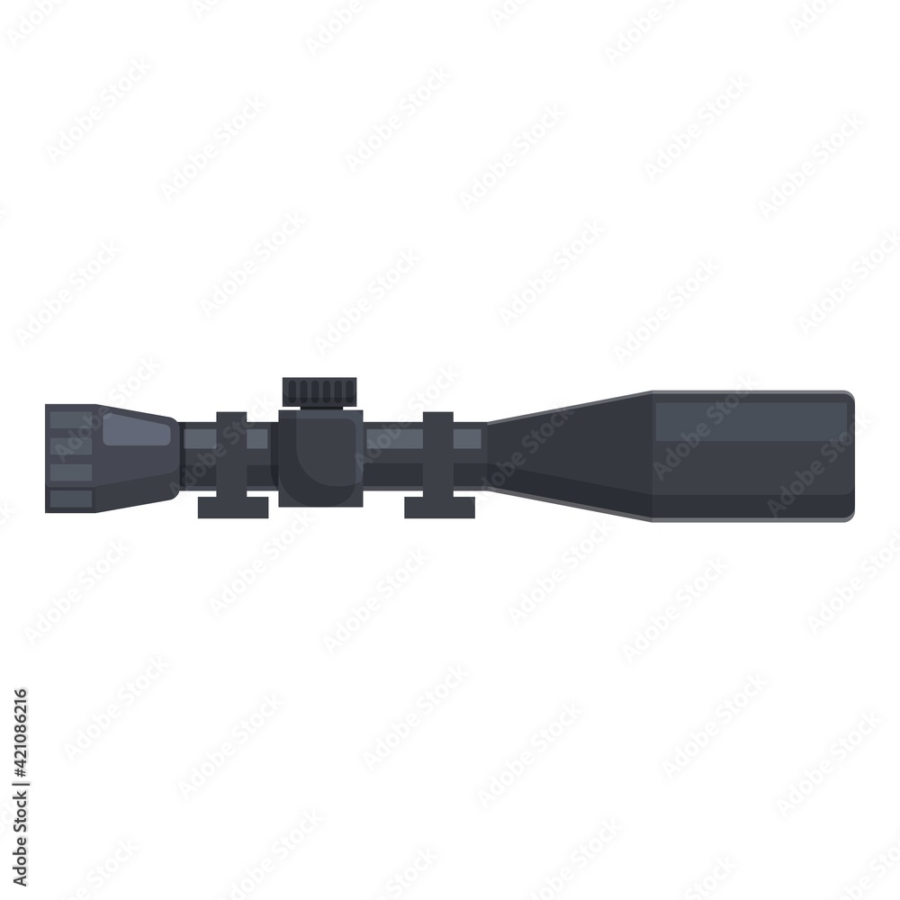 Poster army telescopic sight icon. cartoon of army telescopic sight vector icon for web design isolated on 
