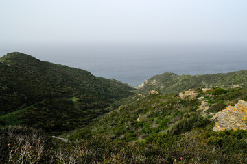 Fototapeta na wymiar La valle di Punta de Lu Pisanu