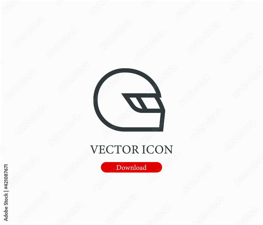 Poster motorbike vector icon. editable stroke. linear style sign for use on web design and mobile apps, log