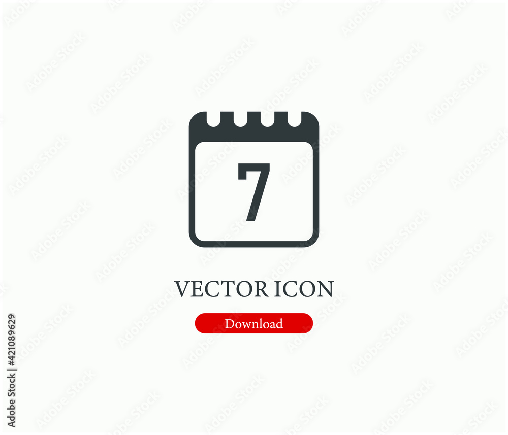Poster date vector icon. editable stroke. linear style sign for use on web design and mobile apps, logo. sy
