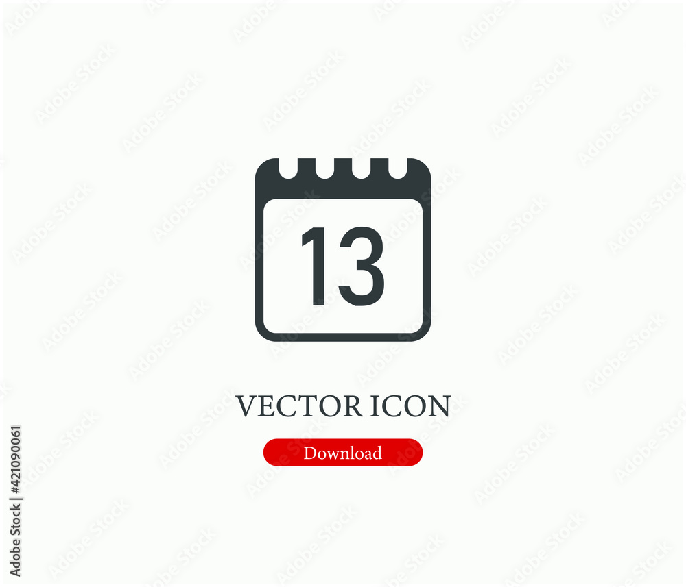 Poster date vector icon. editable stroke. linear style sign for use on web design and mobile apps, logo. sy