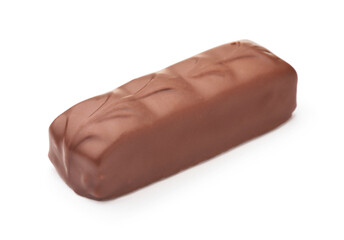 Unwrapped chocolate bar