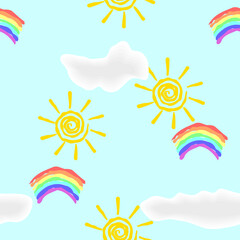 sun and rainbow
