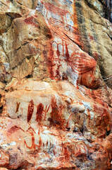 Inscrições rupestres com data de 7 mil anos no bairro da  Lapinha na região da Serra do Cipó