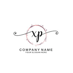XP beautiful Initial handwriting logo template