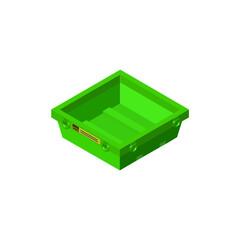 Green Concrete Washout Station Pan