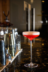 tasty cocktail on the table