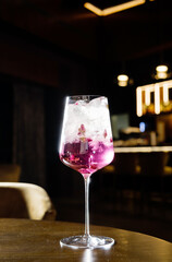 tasty cocktail on the table