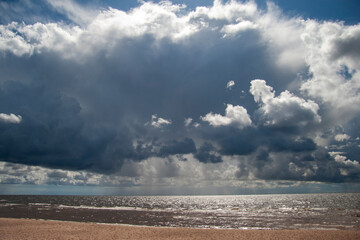 clouds over the sea