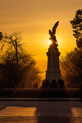 Cityscape of the Retiro Park (Madrid, Spain)