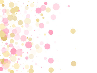 Bokeh confetti circles decoration holiday background.