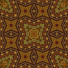 Navajo seamless ornament vector design. Arabesque geometric texture. Textile print in ethnic style.