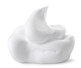 Shaving foam on a white background. Isolated