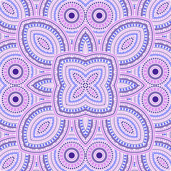 Intricate victorian majolica tile seamless ornament. Ethnic structure vector elements. Clothes print design. Traditional spanish mayolica tilework repetitive pattern. Floor decor graphic design.