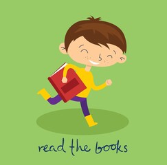 Vector concept illustrations of World Book Day, Reading the books and Book festival