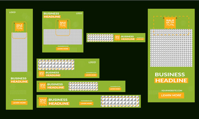 online promotion bannner.
Minimal templates design for a banner. Vector illustration EPS 10