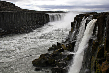 Selfoss waterfall near Dettifoss, Iceland