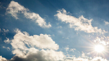Blue sky with clouds