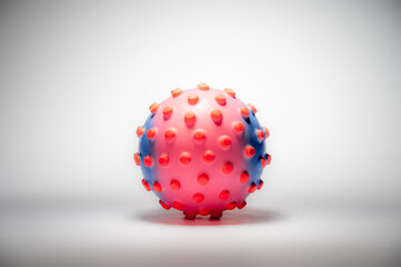 Concept image of the coronavirus on the white background