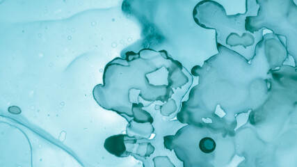 Teal Pastel Flow Water. Blue Smoke Gradient Abstraction. Watercolor Paint Wallpaper. Contemporary Color Wallpaper. Alcohol Ink Marble. Pastel Fluid Splash. Blue Smoke Fashion Abstraction.