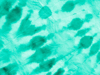 Blue Shibori Tie Dye. Vintage Zigzag Print. Aquarelle Illustration. Marine Paint Boho Ornament. Dirty Dyed Style. Irregular Retro Print. Fresh Abstract Colored Poster.