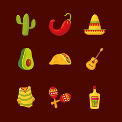 nine mexican icons