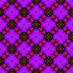  Geometric vector pattern with triangular elements. Seamless abstract ornament for wallpapers and backgrounds. 