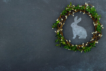 modern greeting card for the celebration of Easter