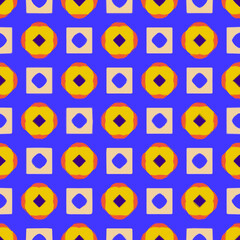  Geometric vector pattern with triangular elements. Seamless abstract ornament for wallpapers and backgrounds. 