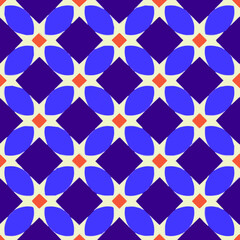 Fototapeta premium Geometric vector pattern with triangular elements. Seamless abstract ornament for wallpapers and backgrounds. 