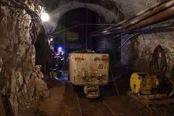 Fototapeta na wymiar Mine, Iron ore, Kryvyi Rih, Ukraine, underground,