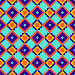  Geometric vector pattern with triangular elements. Seamless abstract ornament for wallpapers and backgrounds. 