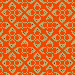 Fototapeta premium Geometric vector pattern with triangular elements. Seamless abstract ornament for wallpapers and backgrounds. 