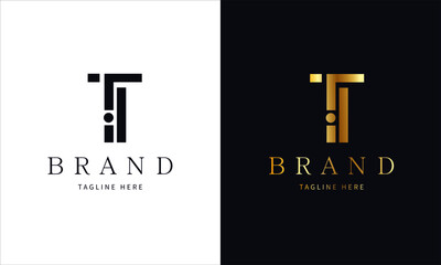 Finance Business Real Estate Agent T Letter Symbol Concept