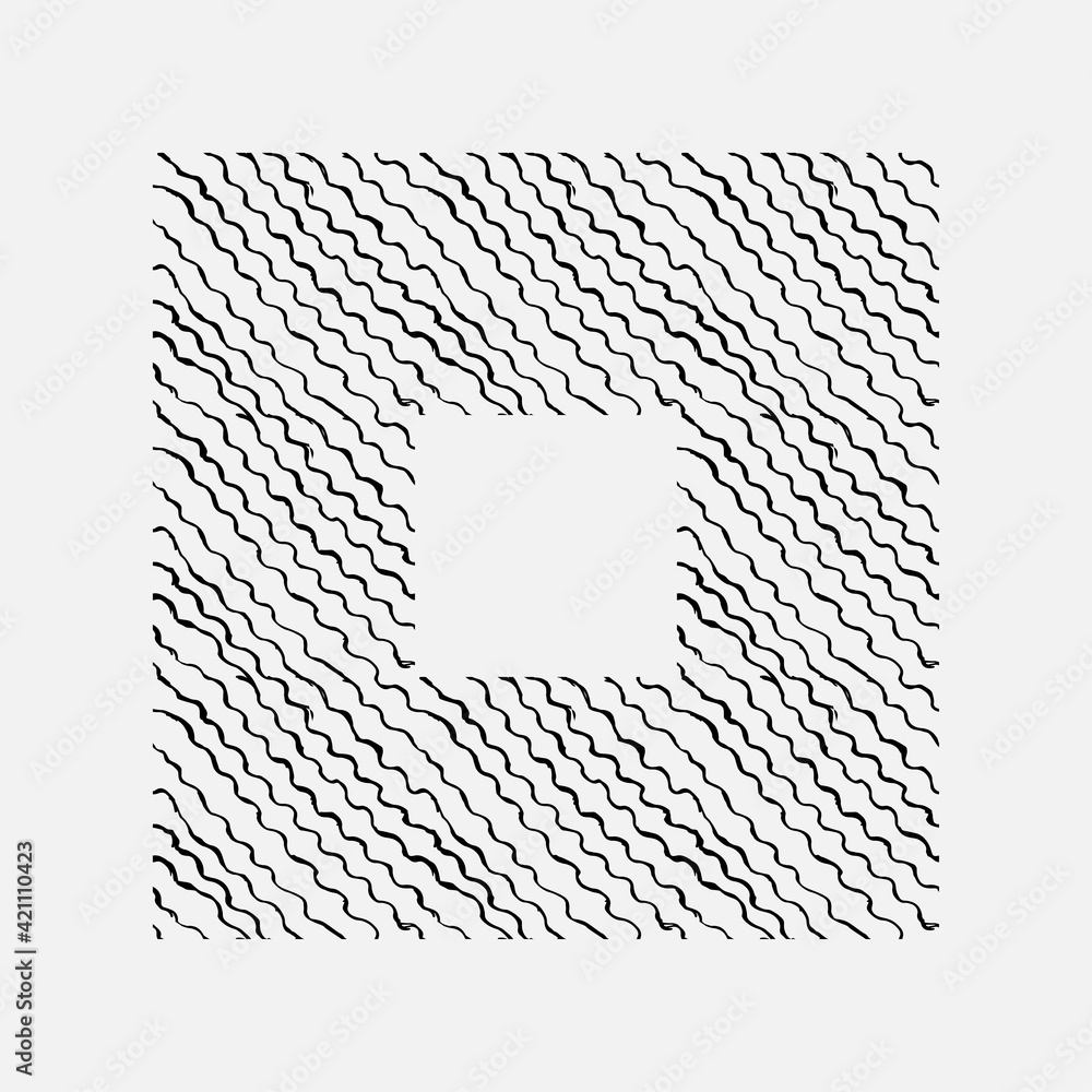 Poster abstract seamless pattern made of lines. a seamless pattern consisting of many lines, hatched lines.