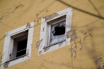 old window in the wall